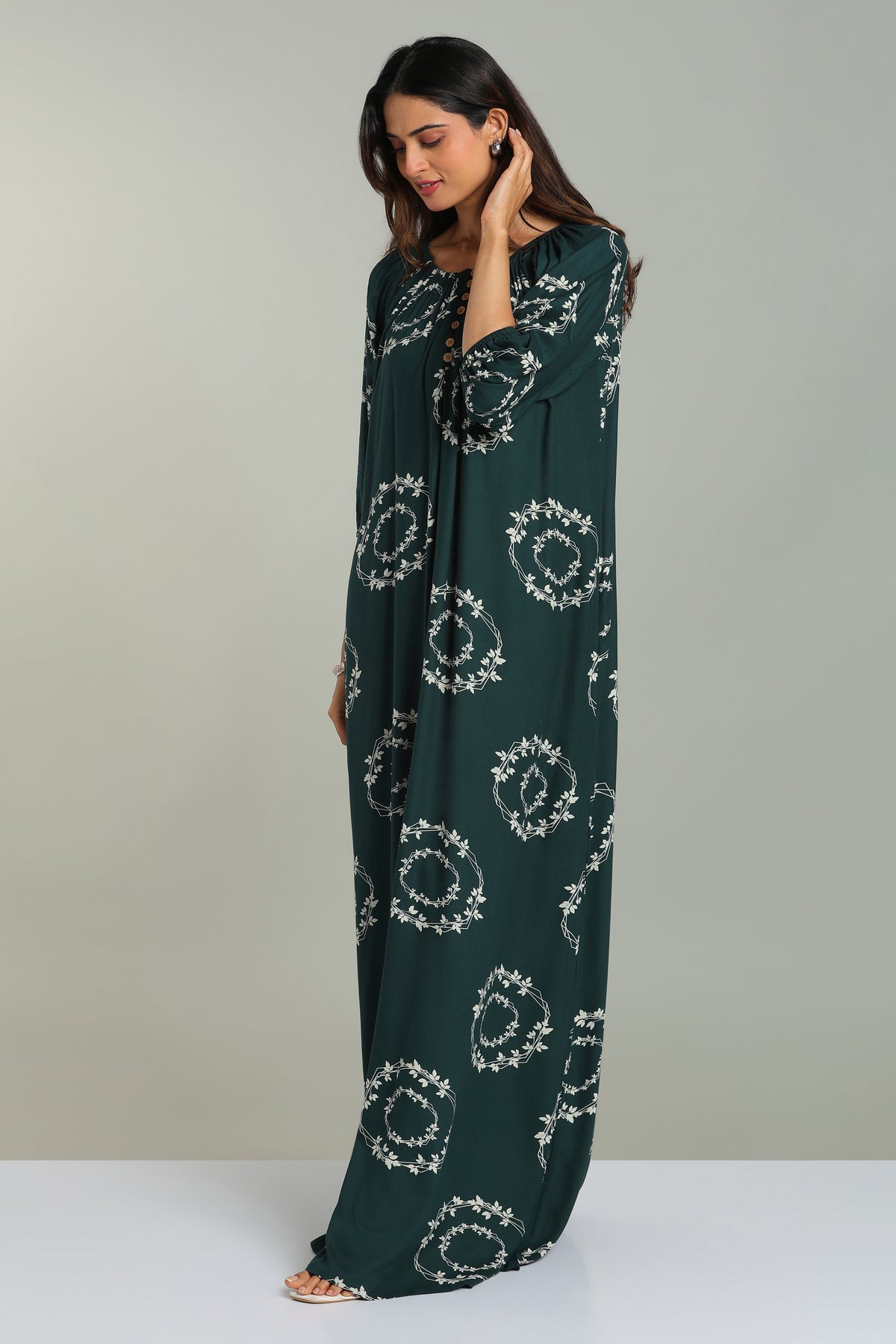 Relaxed Fit Nightgown in Green