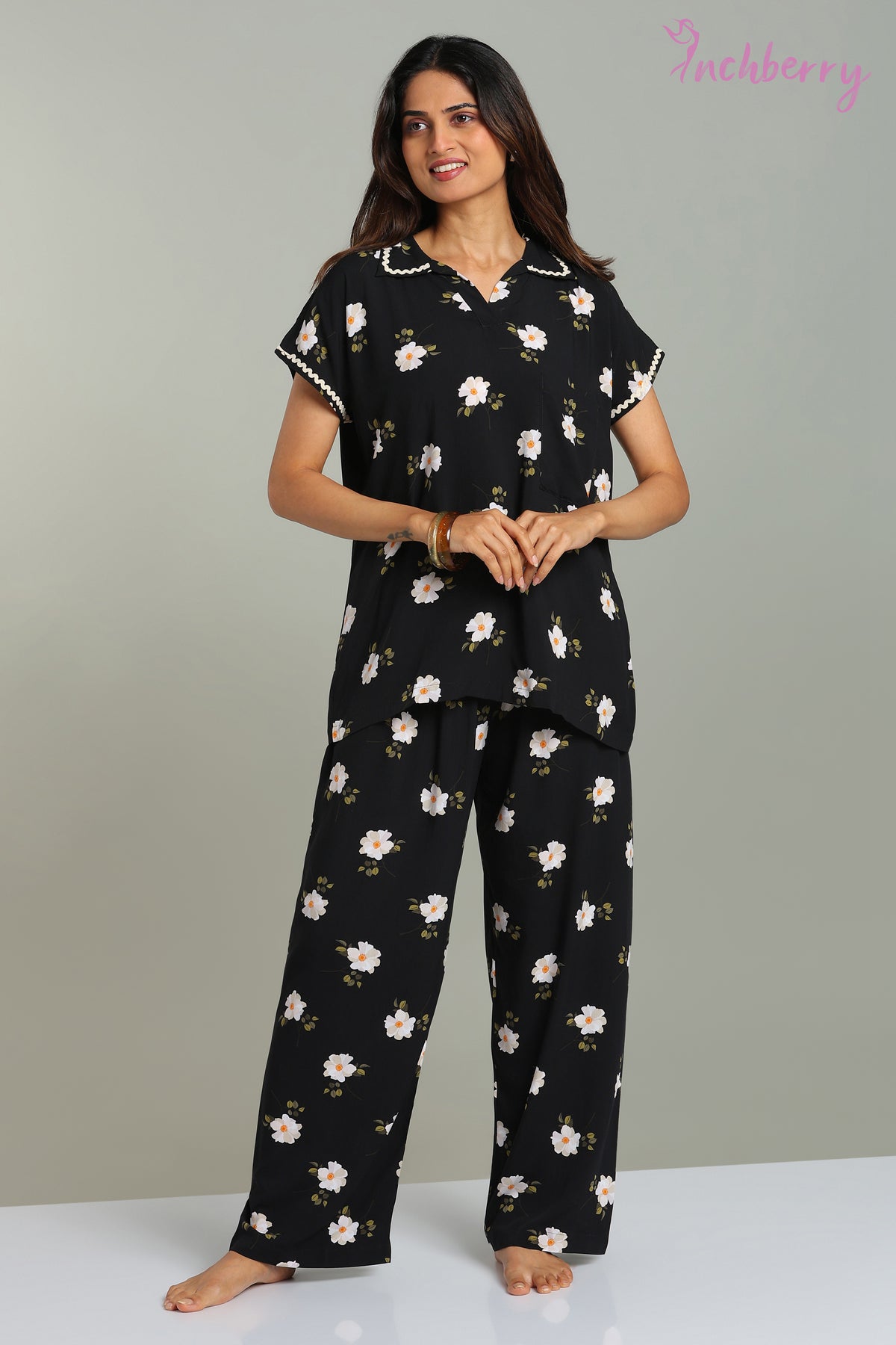 Rayon material pyjama set
