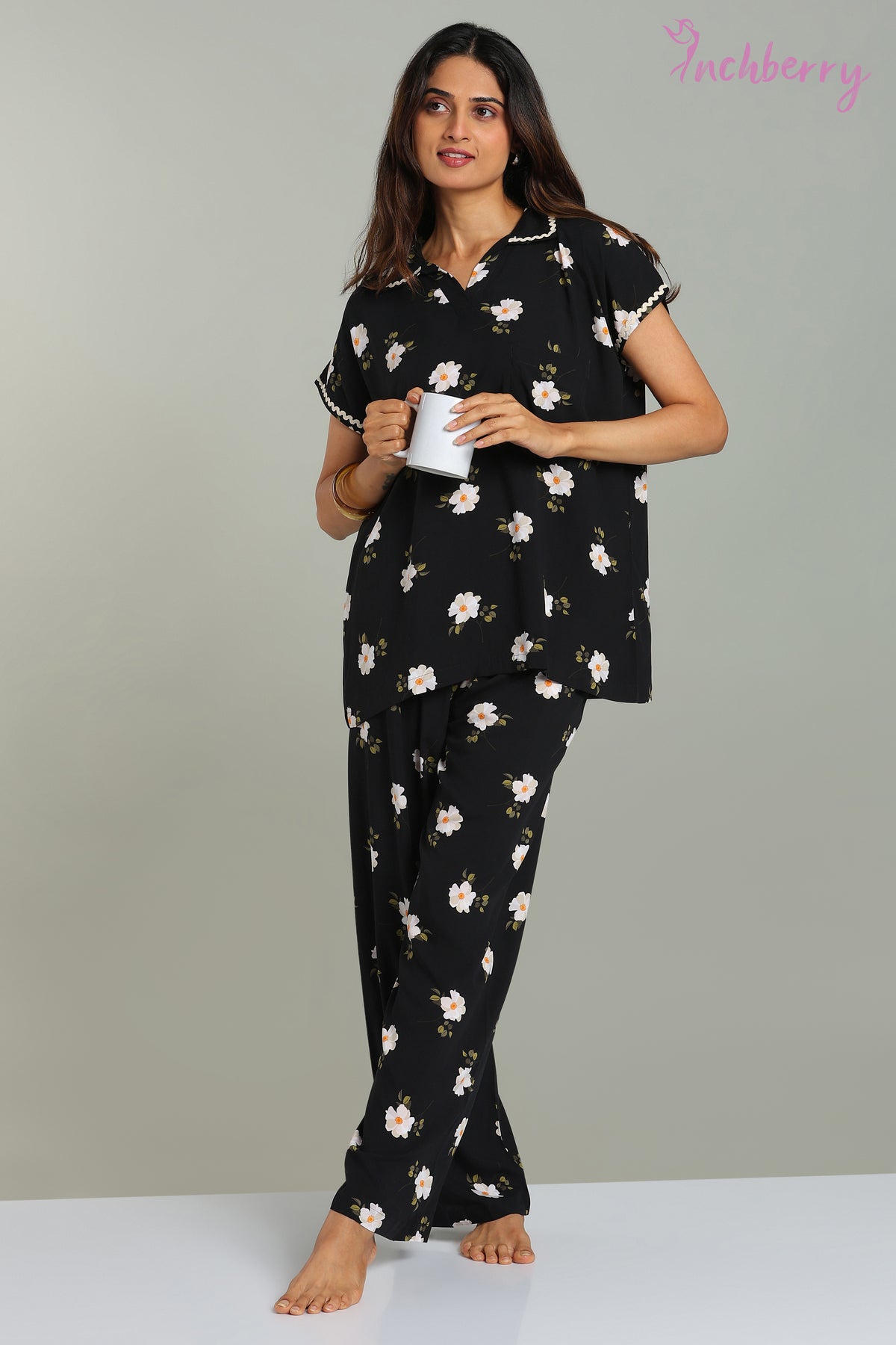 Rayon material pyjama set