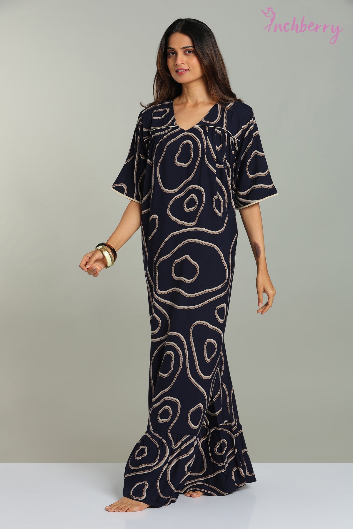 Daily wear regular fit nightgown