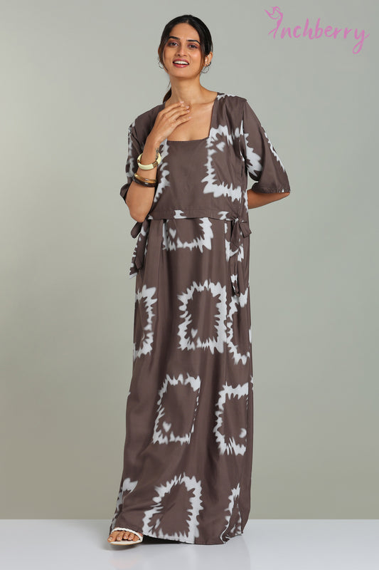 Night gown in rayon