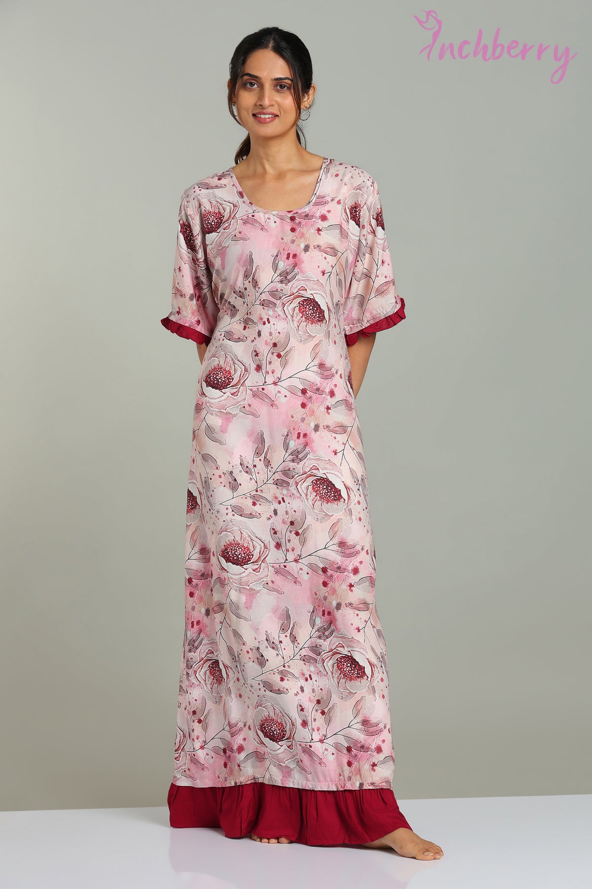 Tie model nightgown