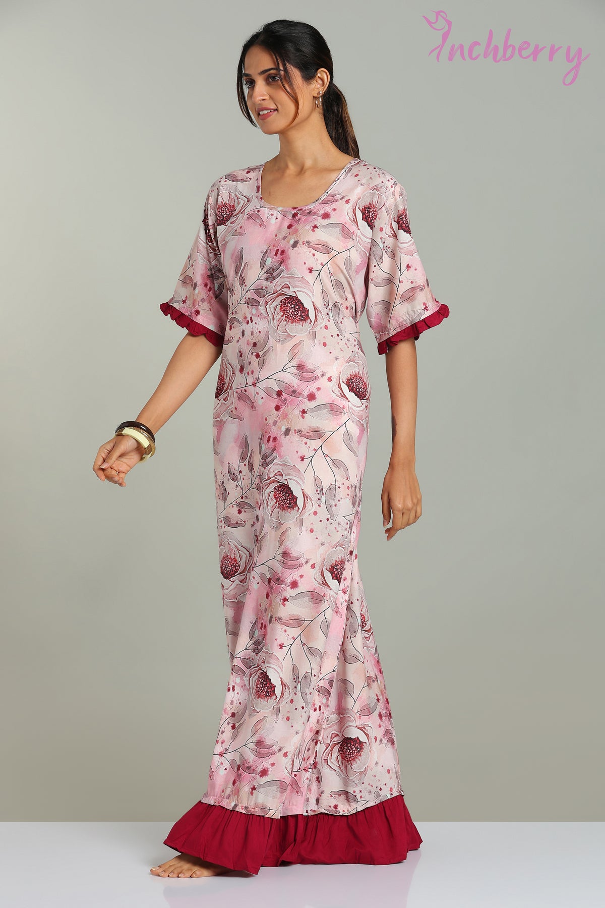 Tie model nightgown