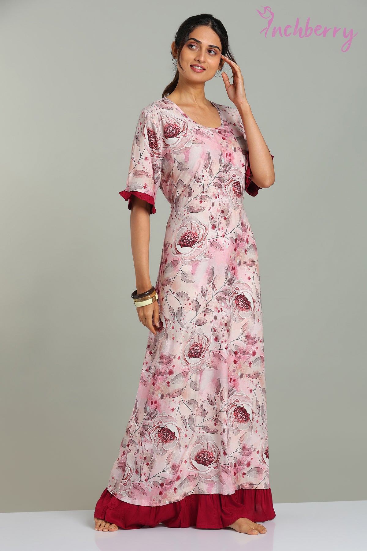 Tie model nightgown