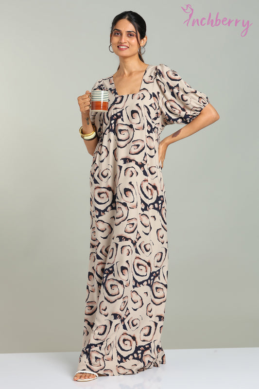 Stylish rayon nightgown