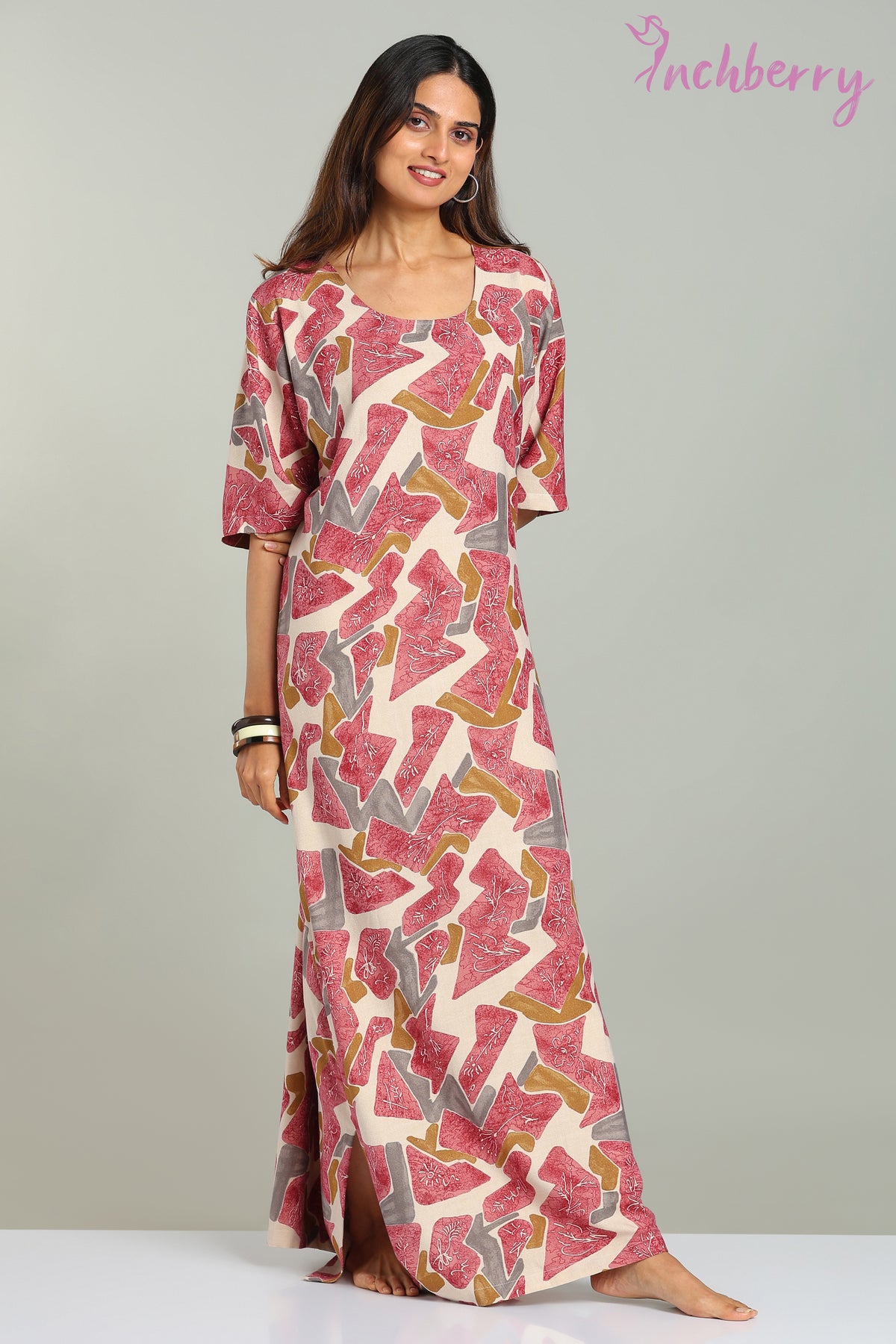 Nightgown in Alphine material