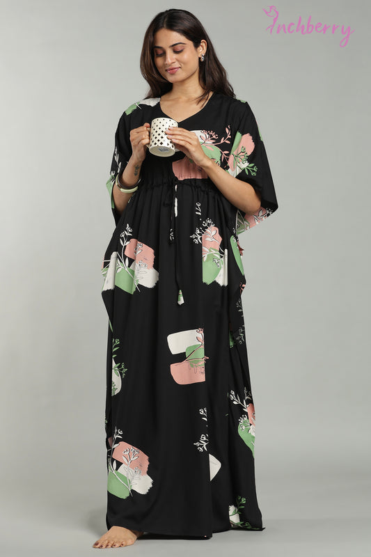Black colour Kaftan