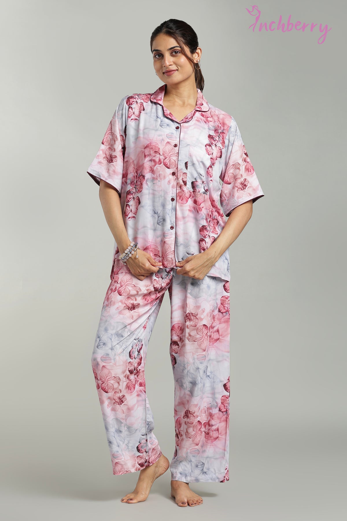 Rayon material pyjama set