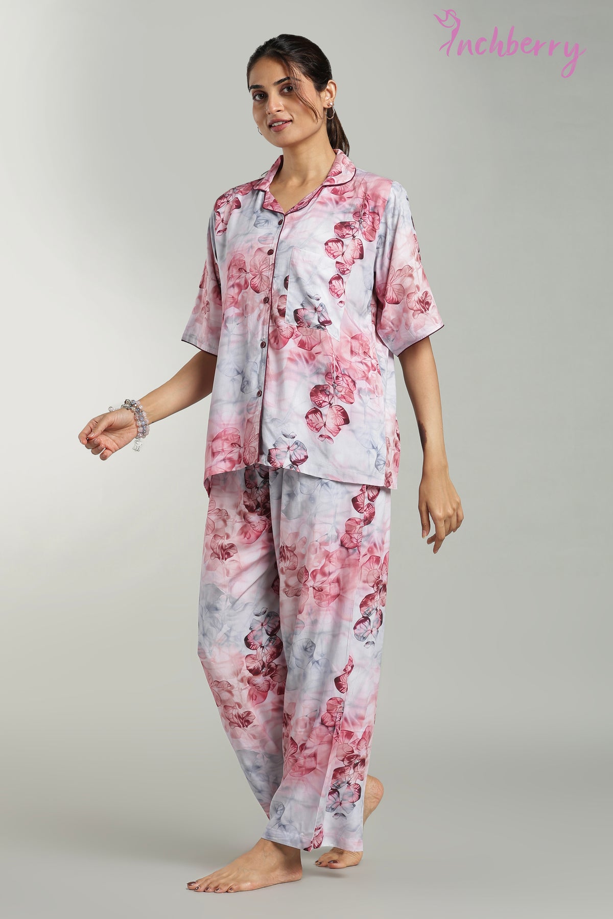 Rayon material pyjama set