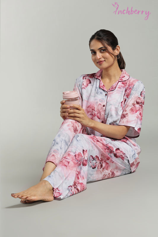 Rayon material pyjama set