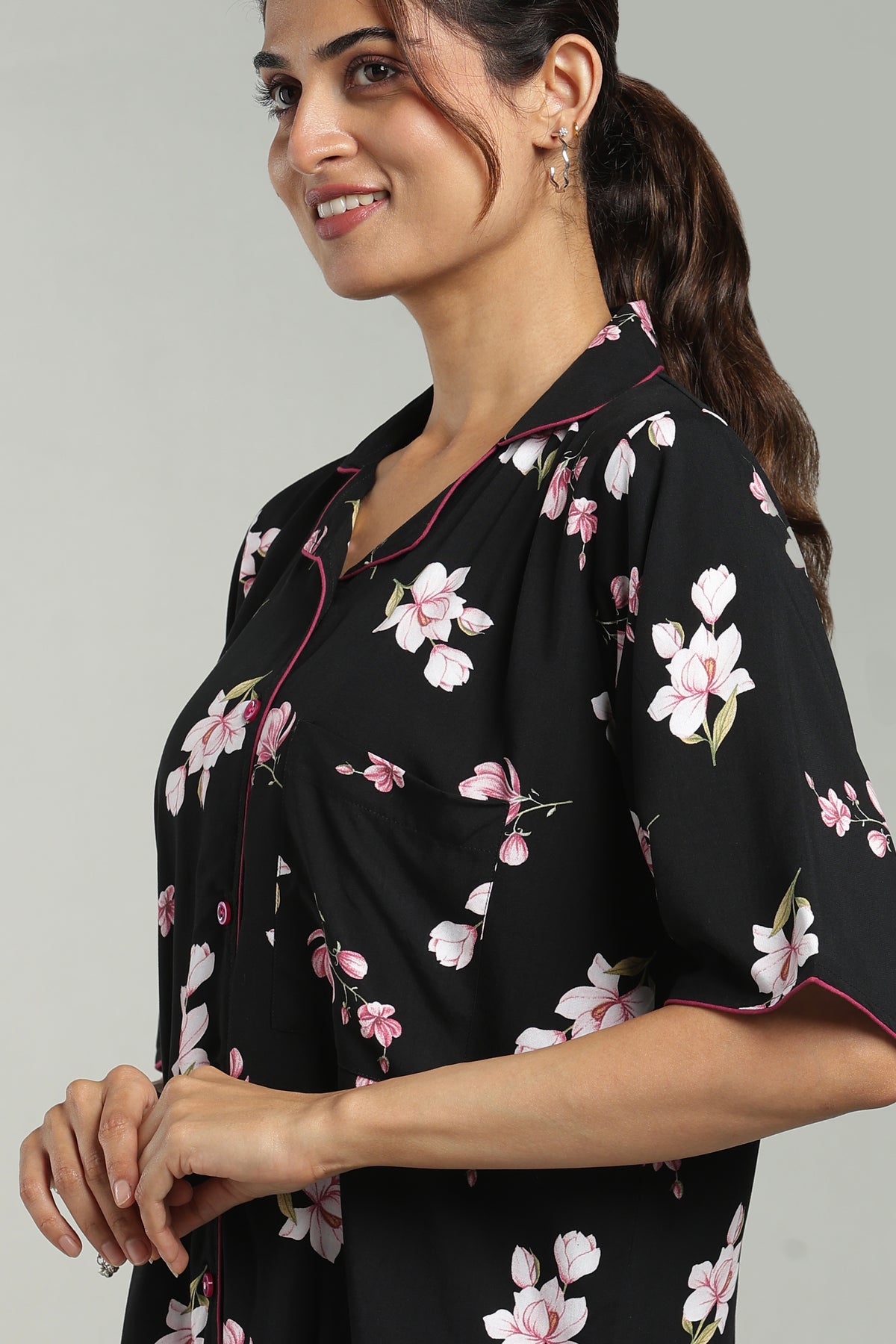 Pyjama Shirt Top Model
