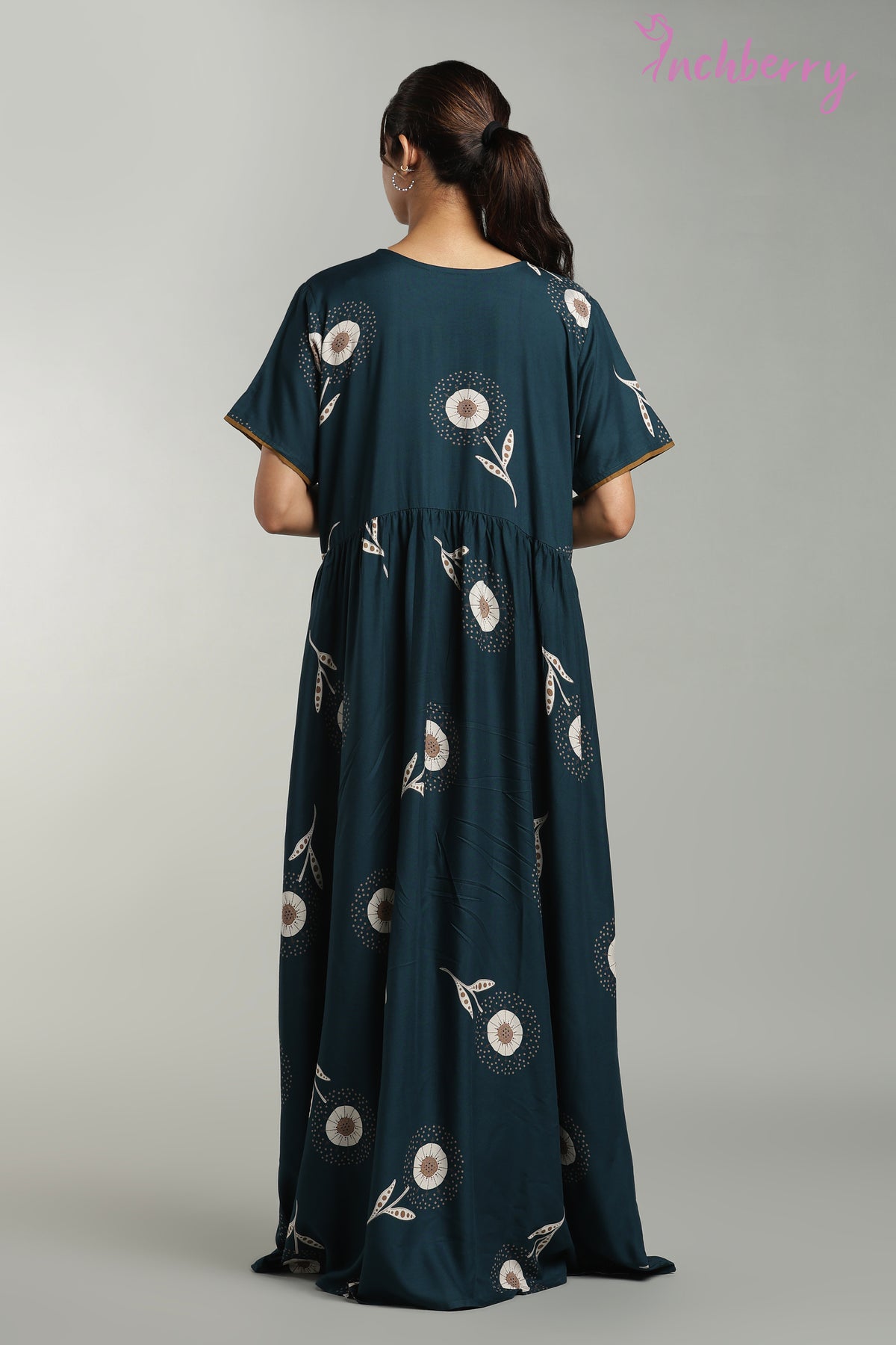 Relaxed fit rayon nightgown