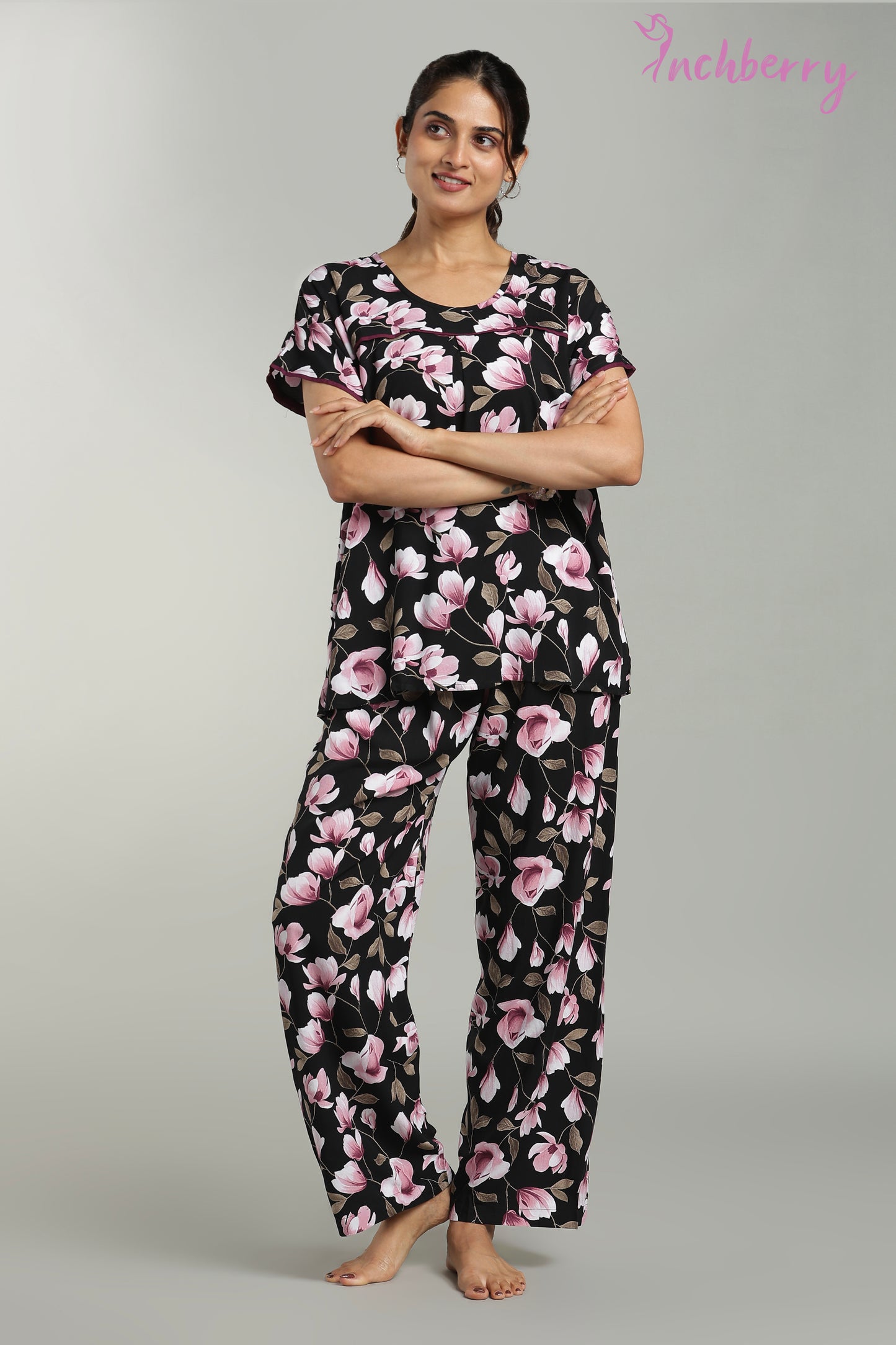Daily wear regular fit nightgown