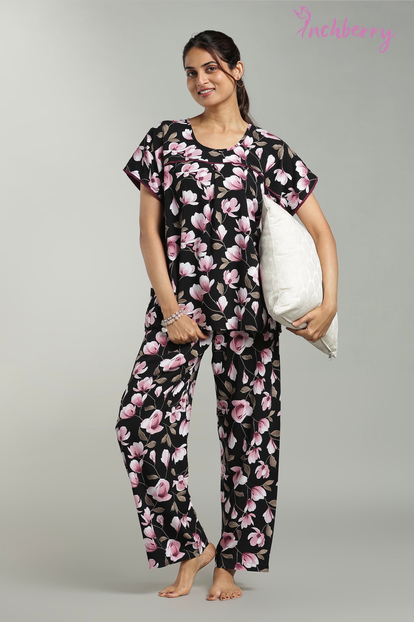 Daily wear regular fit nightgown