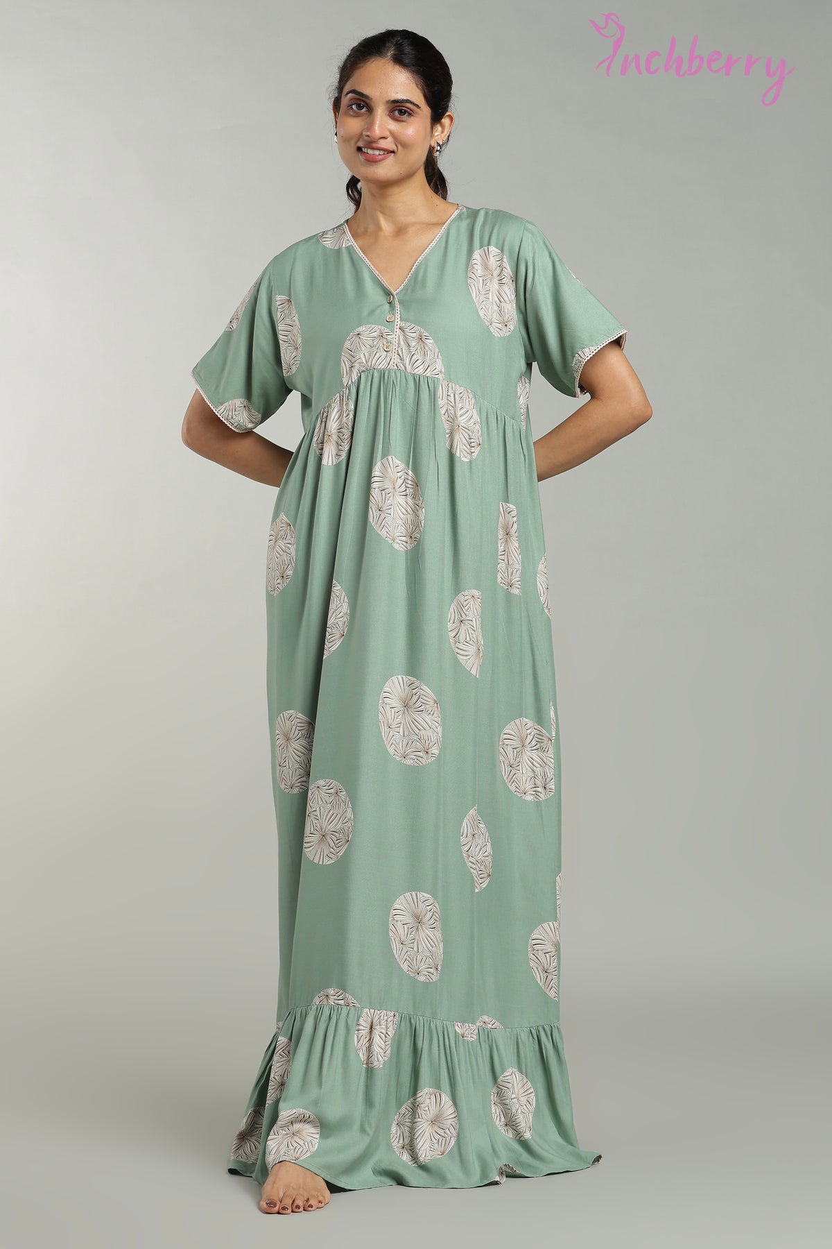 Heavy rayon daily wear nightgown
