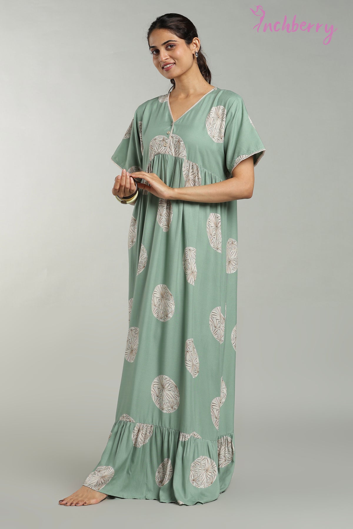 Heavy rayon daily wear nightgown
