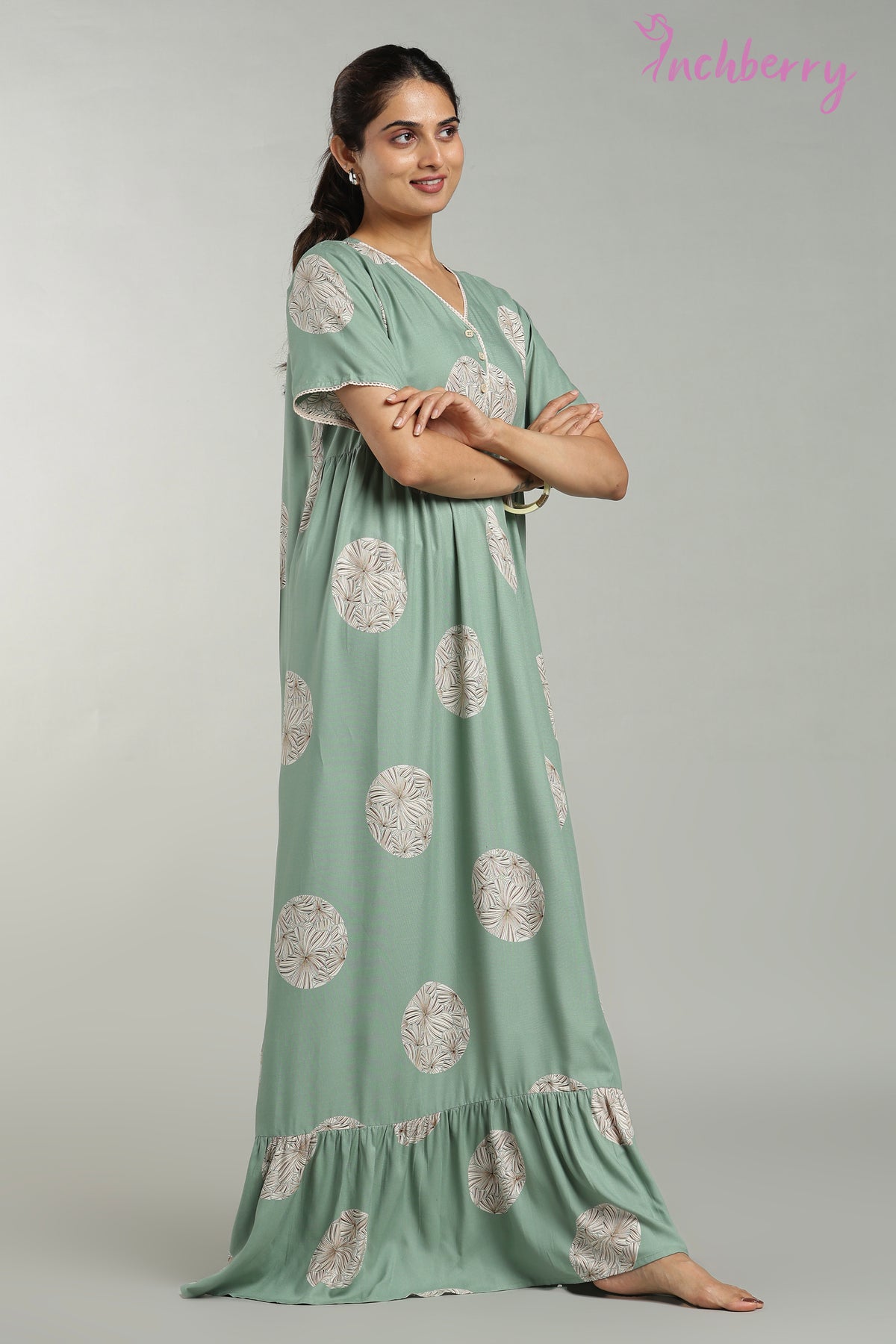 Heavy rayon daily wear nightgown