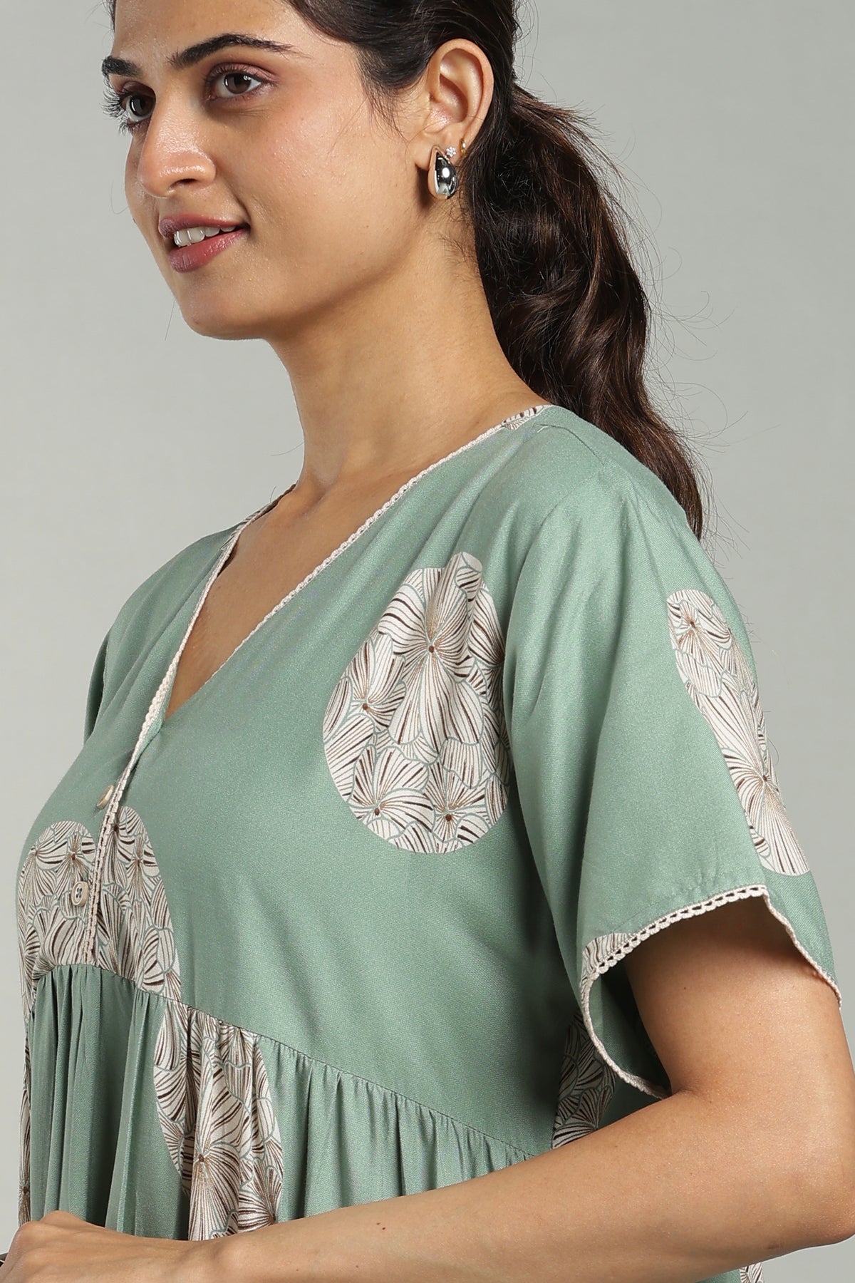 Heavy rayon daily wear nightgown