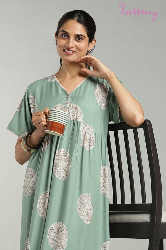 Heavy rayon daily wear nightgown