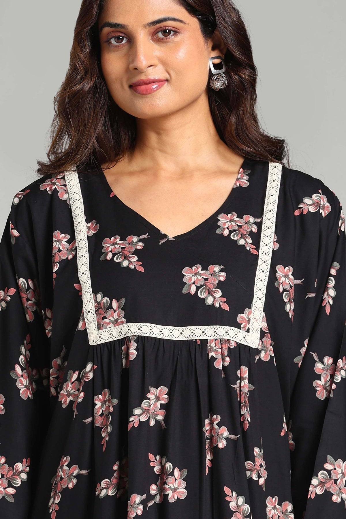 Heavy rayon Regular fit night gown