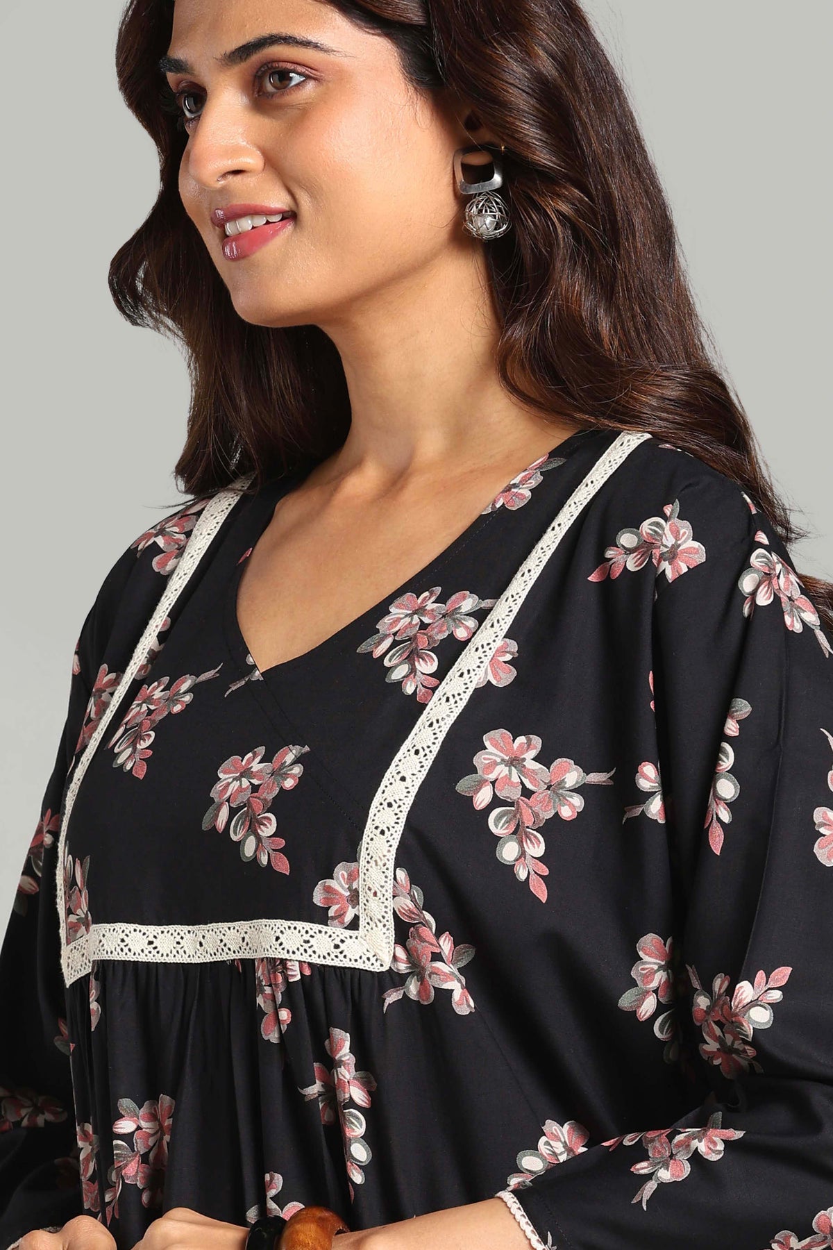 Heavy rayon Regular fit night gown
