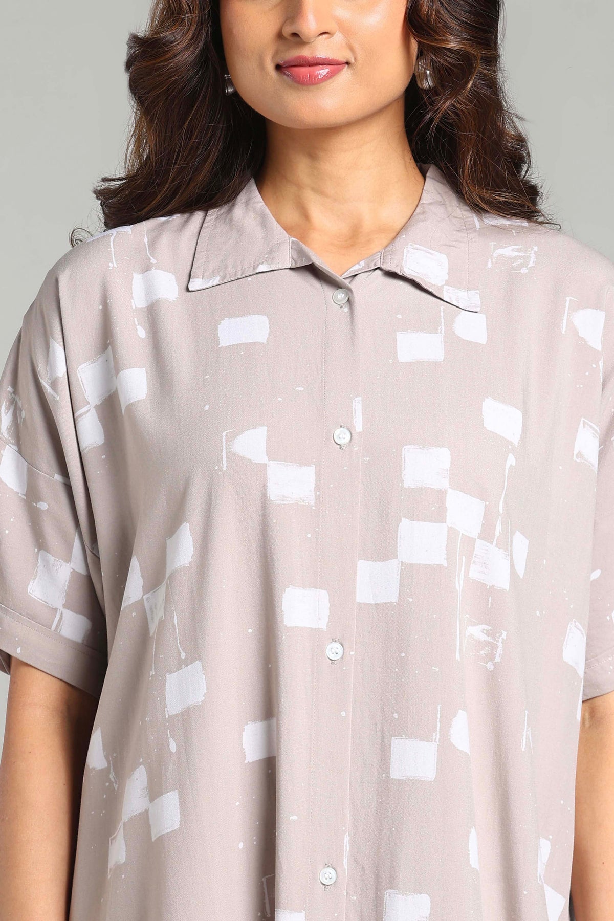 Heavy Rayon Front Open