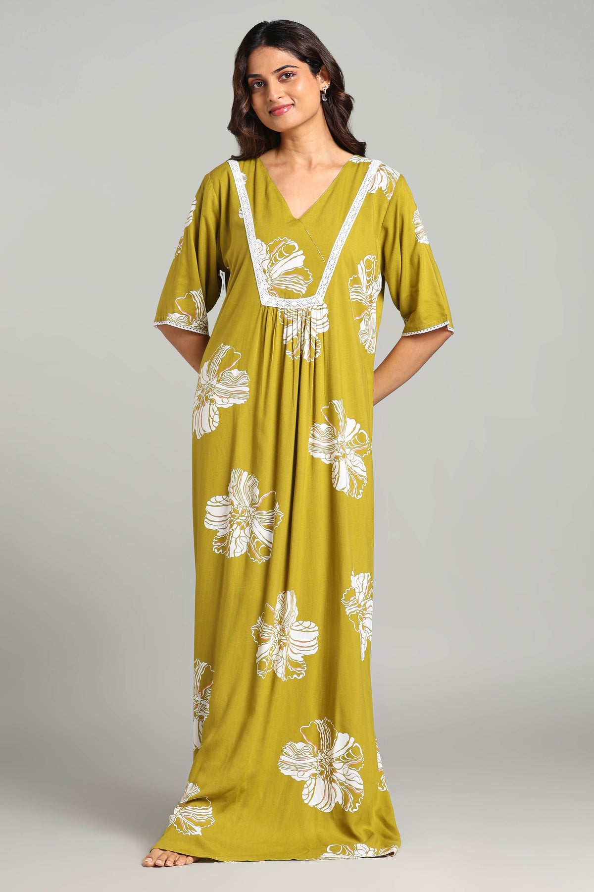Elegant daily wear night gown