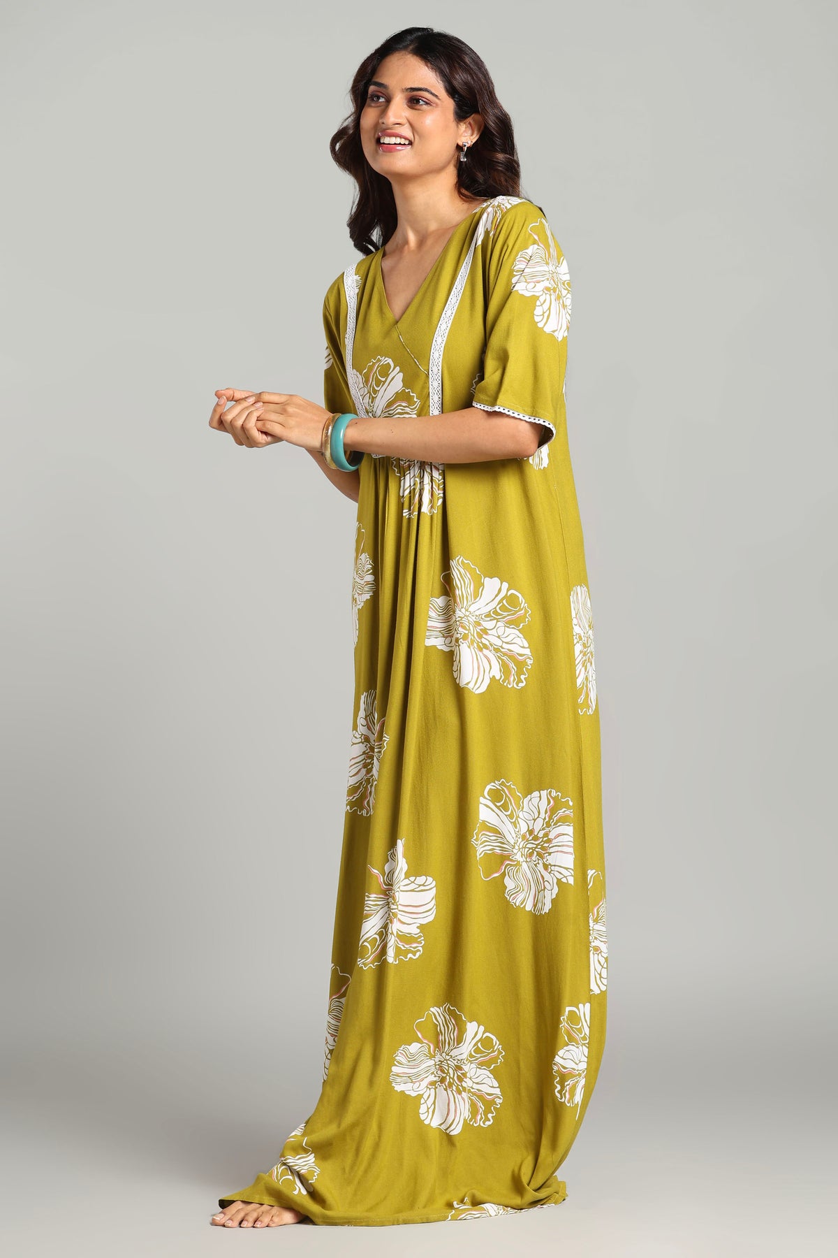 Elegant daily wear night gown