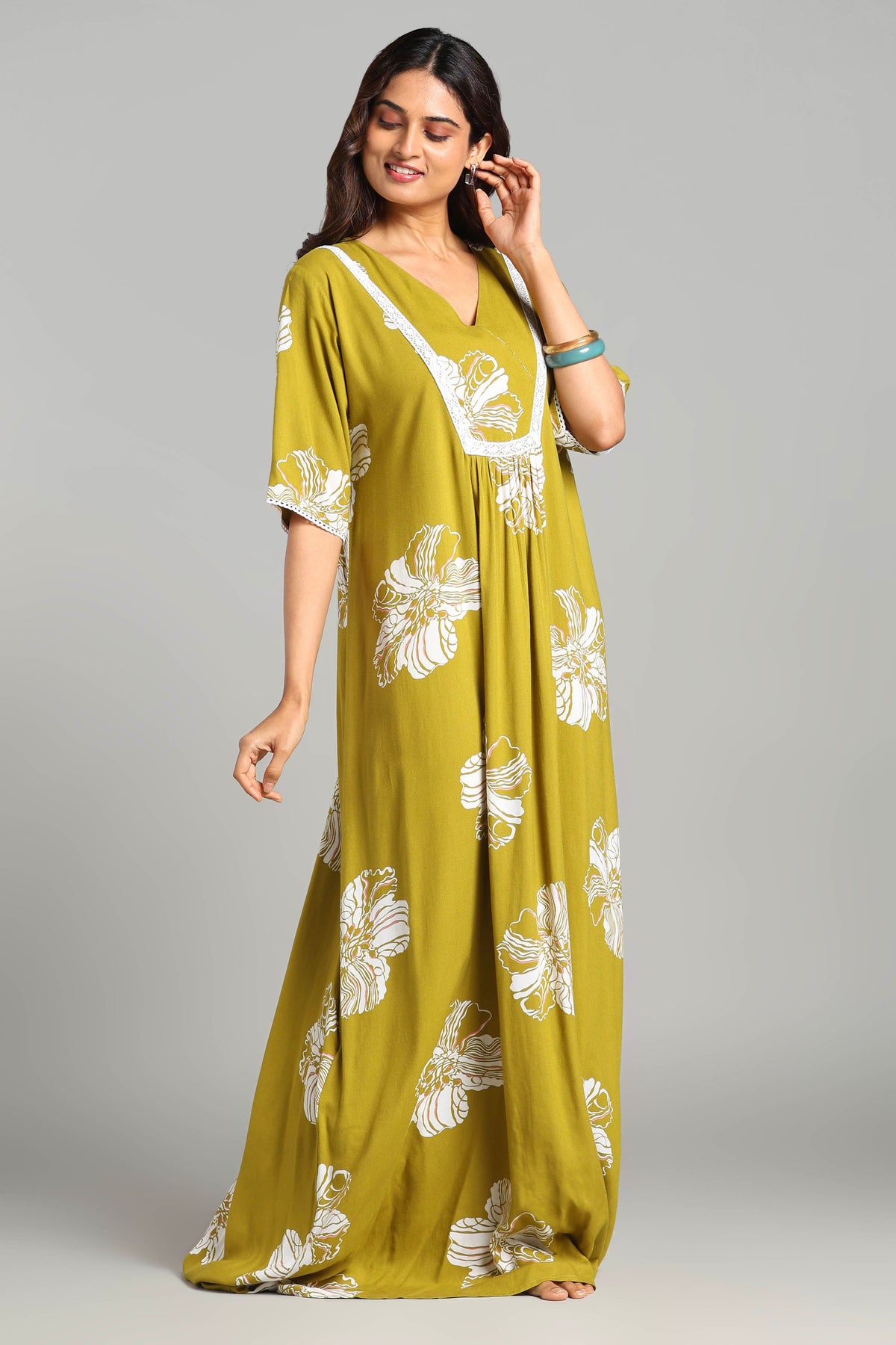 Elegant daily wear night gown